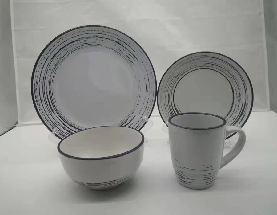 Jingdezhen Export Ceramic Tableware Stoneware Plate China Dinnerware Set