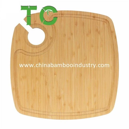 Bamboo Appetizer Tray Party Plate with Wine Glass Holder Cocktail Appetizer Plates with Plates with Beverage Holder