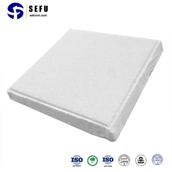 Sefu Cina OEM Custom Factory Piastra filtrante in schiuma ceramica di allumina di alta qualità per fusione di alluminio