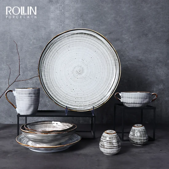 Rollin servizio da tavola di lusso in fine porcellana e ceramica per hotel e ristorante