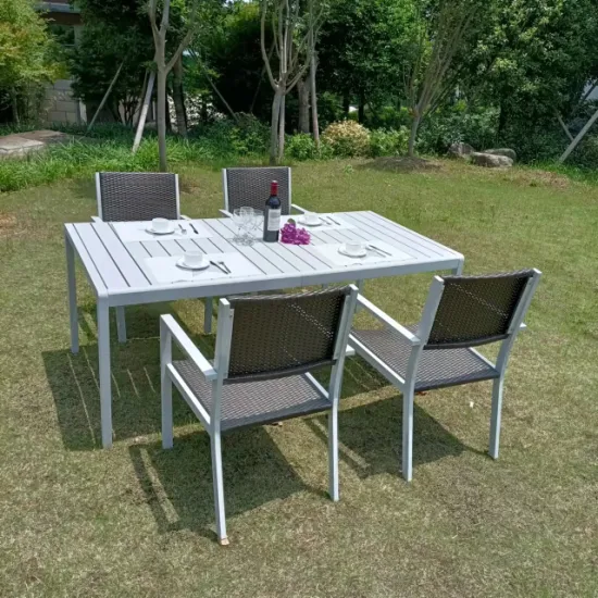 Set di mobili da giardino in 3 pezzi con tavolino per giardino e bistrot