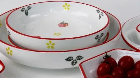 Stoviglie in ceramica dal design personalizzato.  Set di stoviglie in porcellana reale su misura